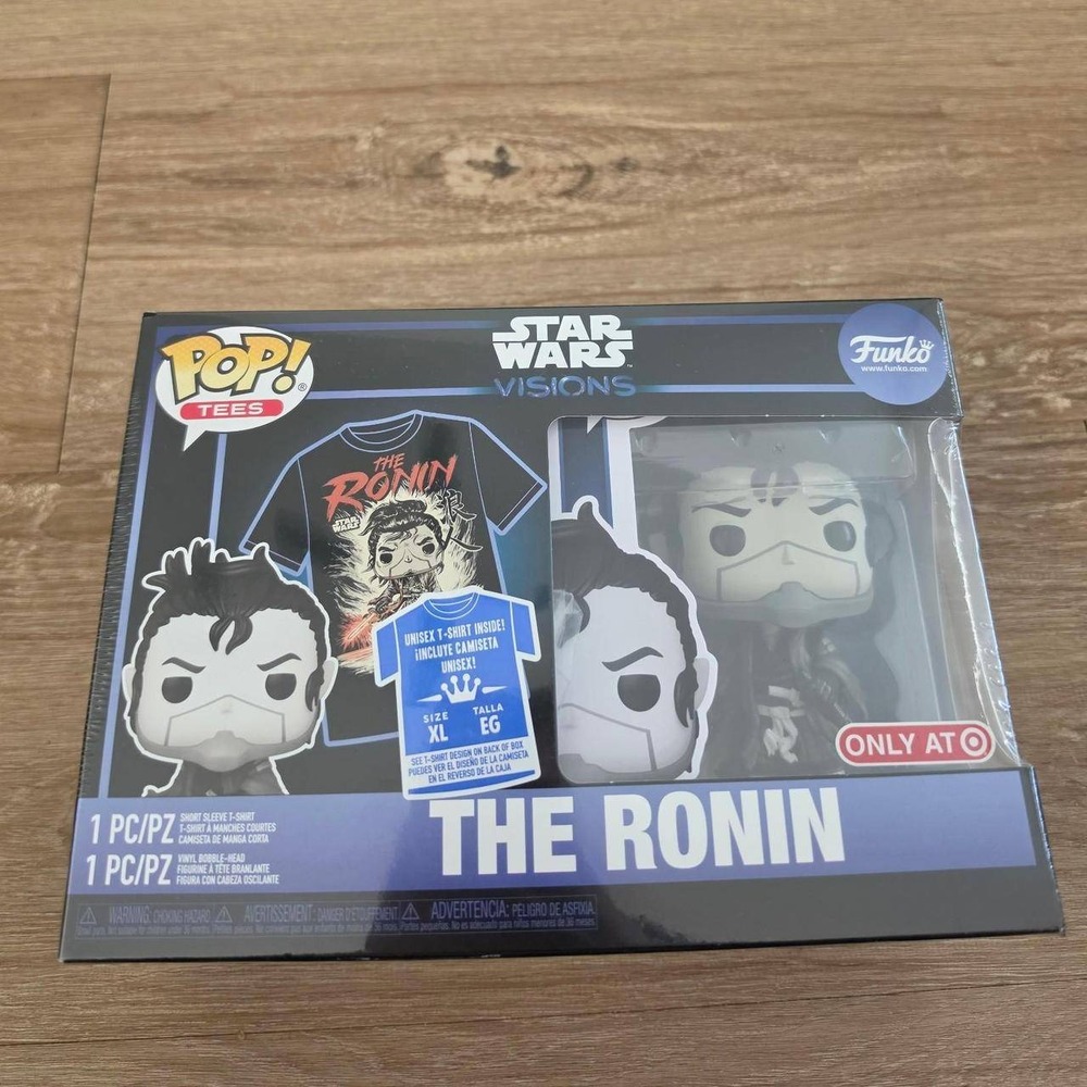 Funko Pop Star Wars Visions The Ronin - Unisex XL Tee Black New Target Exclusive